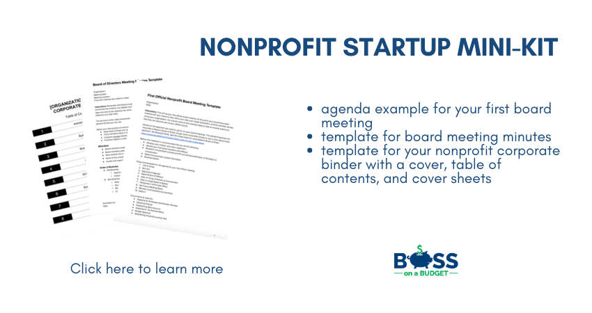 How To Take Nonprofit Board Meeting Minutes A Meeting Minutes Template Boss On A Budget Build A Strong Nonprofit Turn Your Passion Into Mission