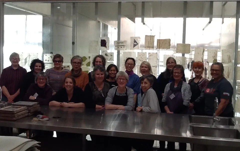 Group Photo - Paper Secrets in Tasmania - a Hanji Making Weekend with Aimee Lee