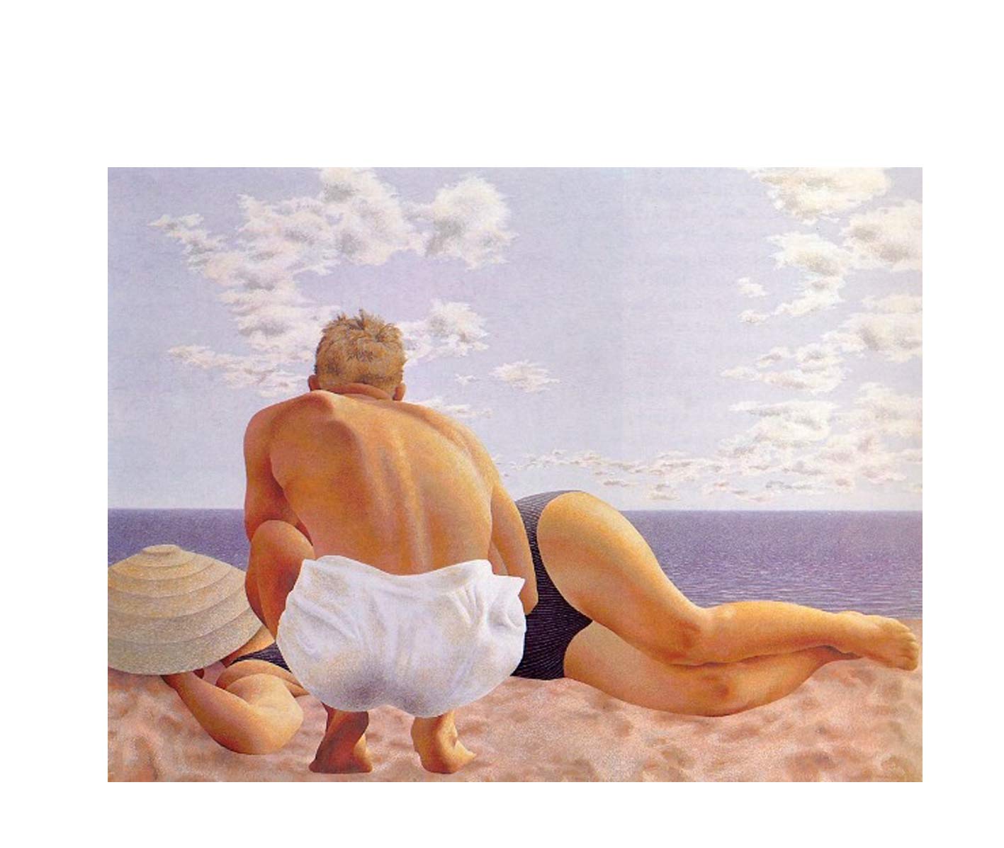 Alex Colville, Couple on Beach