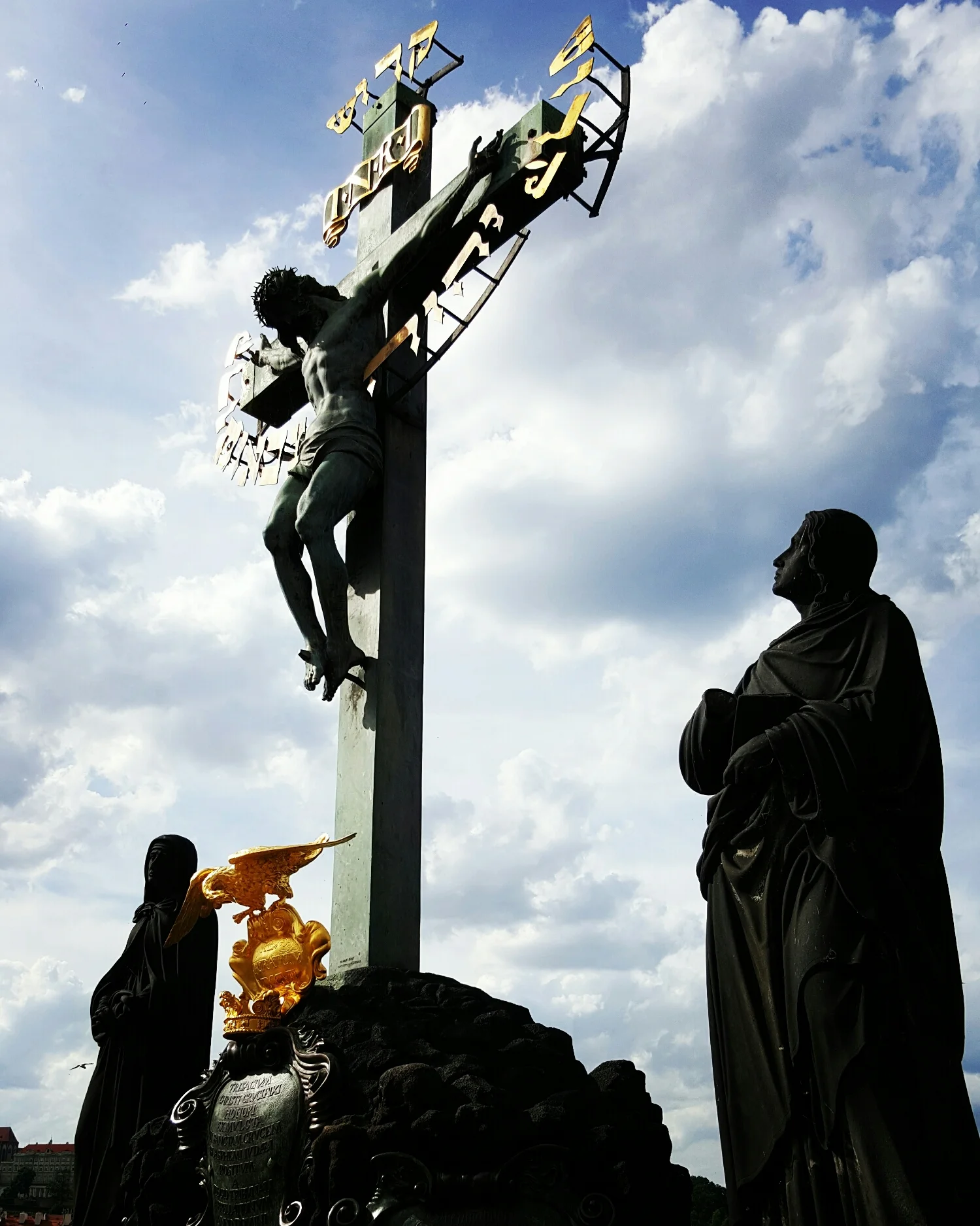 Estatua de Jesucristo en Charles Bridge