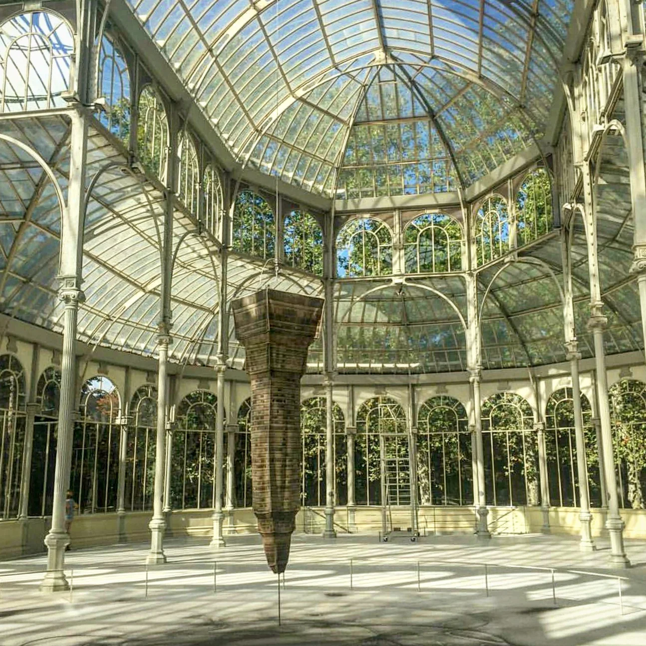 Palacio de Cristal dentro del Parque de El Retiro, Madrid