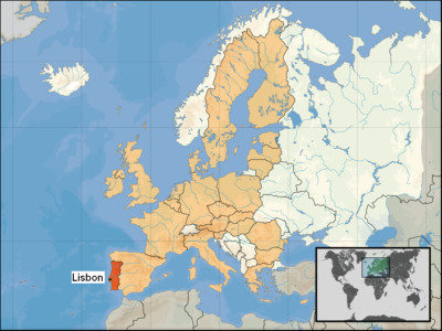 Ubicación Geográfica de Lisboa