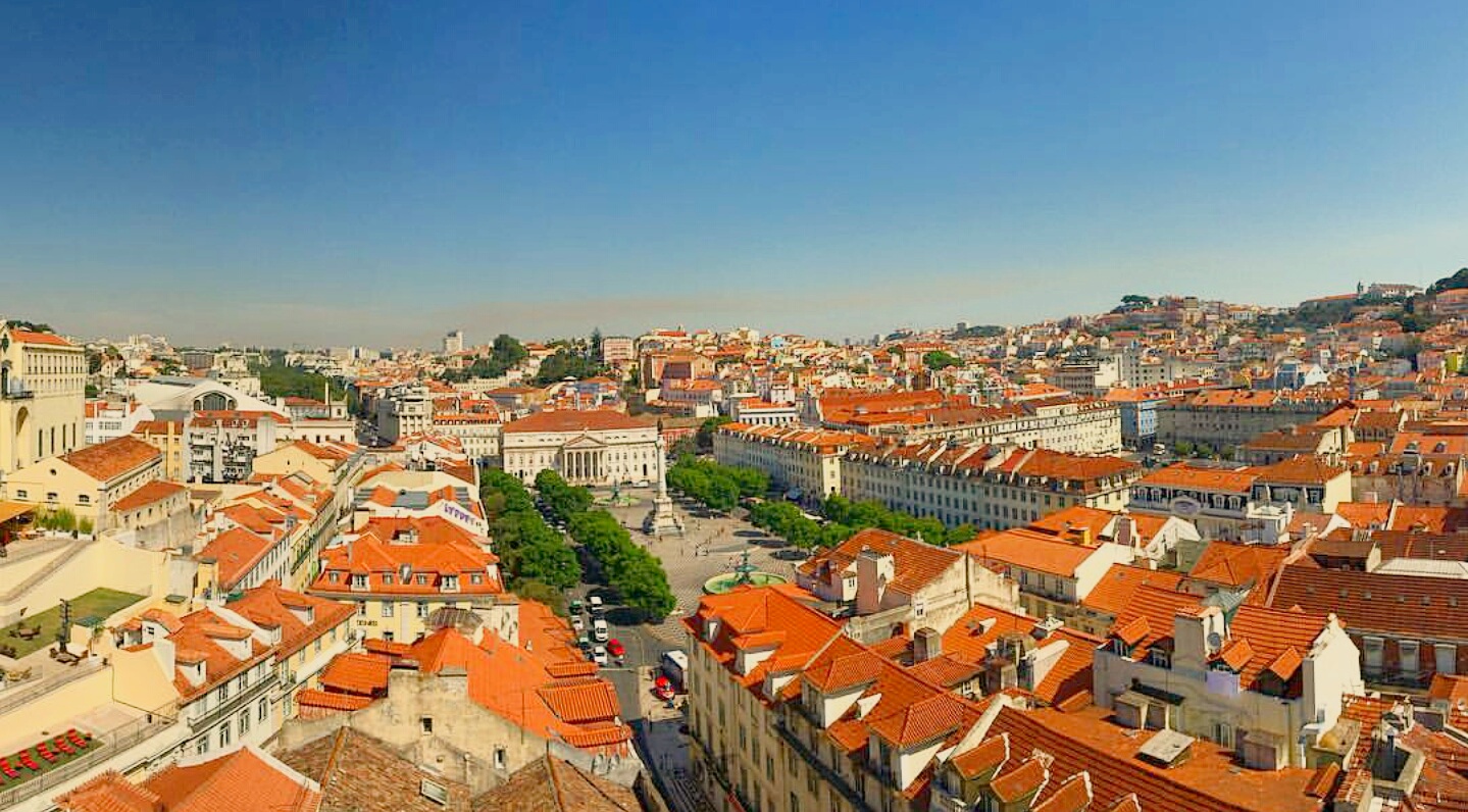Vista desde el Elevador de Santa Justa, Lisboa