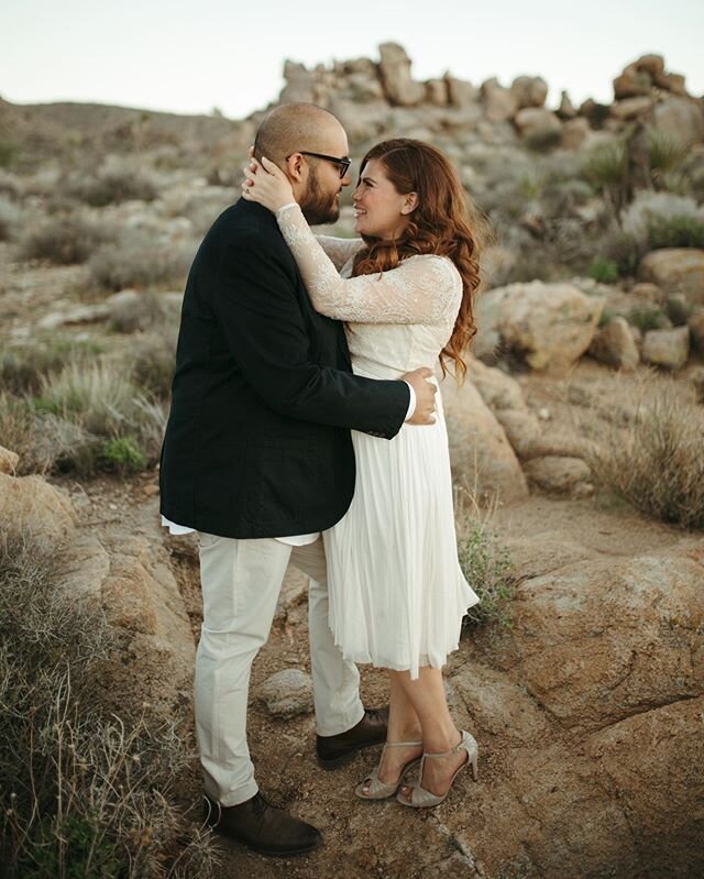 Engagement Session at Joshua Tree. One of my favorite places. 💚