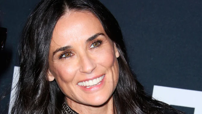 Demi Moore is an example of a celeb with a square shaped face