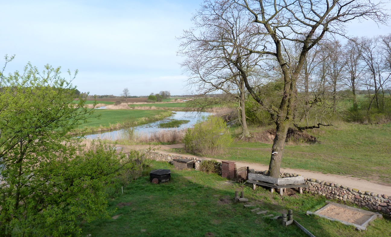 The view from the bedroom window at Kiermusy.
