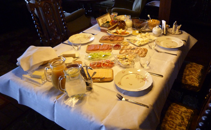 We returned to find this epic breakfast waiting for us!