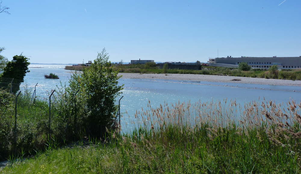 Mouth of the River Var, by Nice Airport