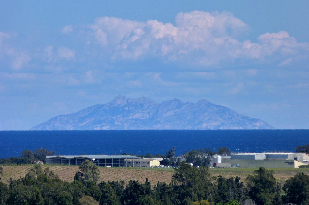 The island of Montecristo from Aleria Fort - (there was definitely just one....)