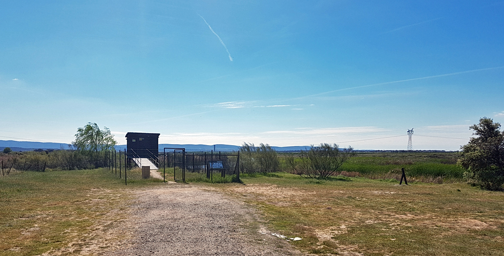 The first hide at Embalse de Arrocampo nature reserve, 13 Apr 19