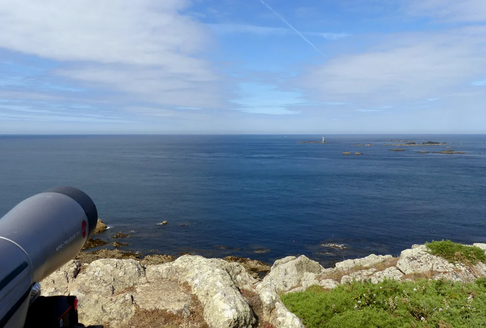 Watching the Balearic Shearwater flock at Pleinmont, 13 Jul 19