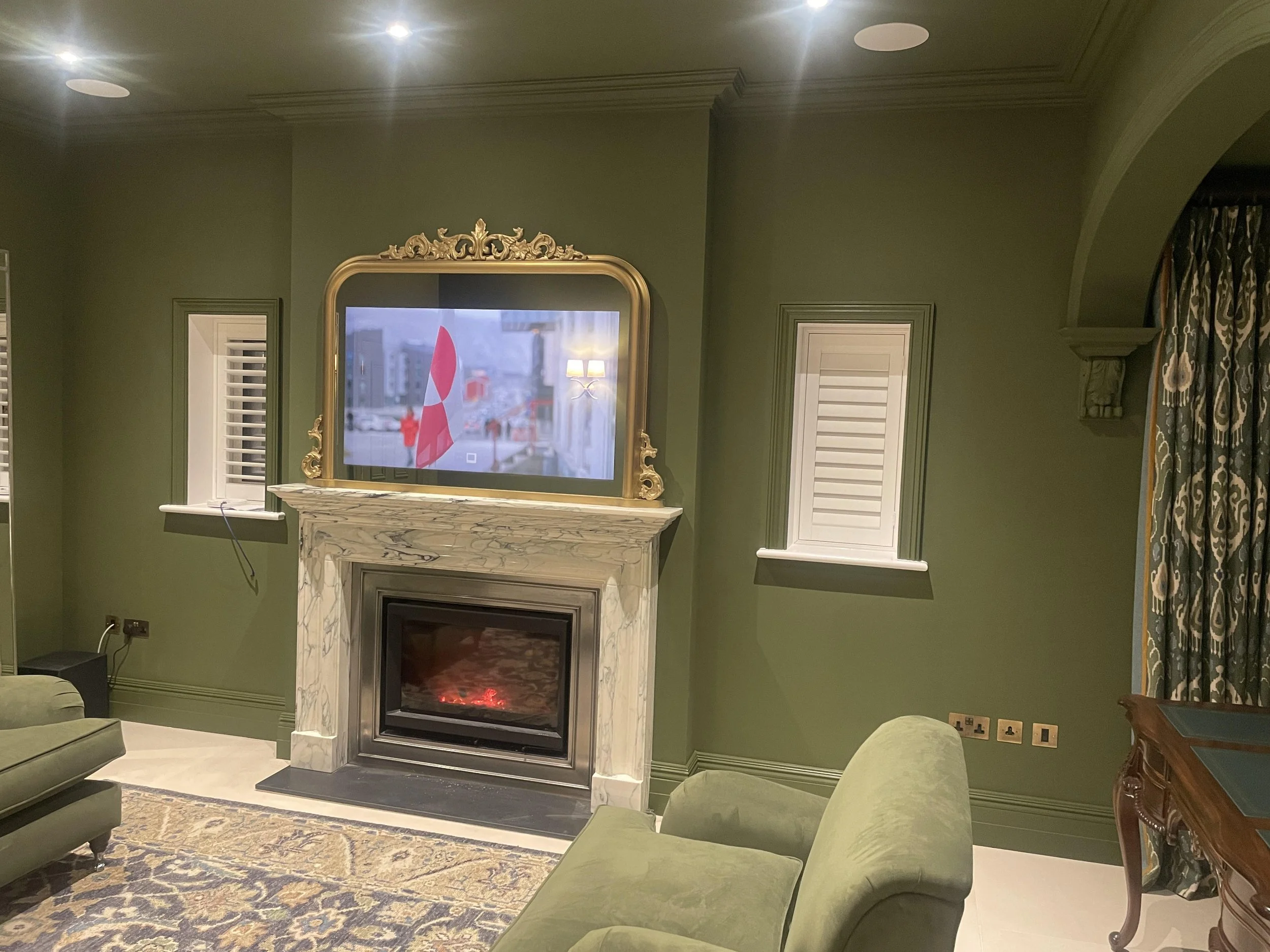 65" LOUIS PHILIPPE OVERMANTLE
