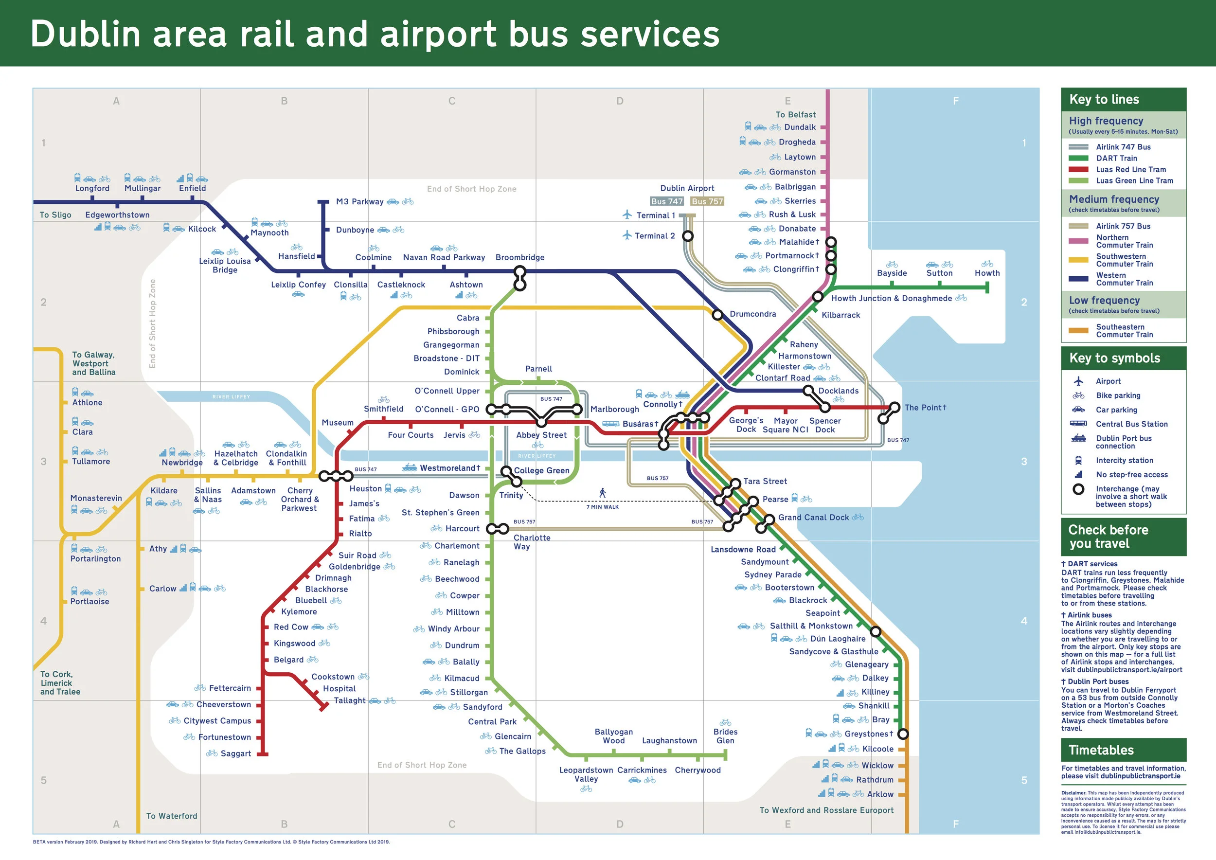 Dublin train map