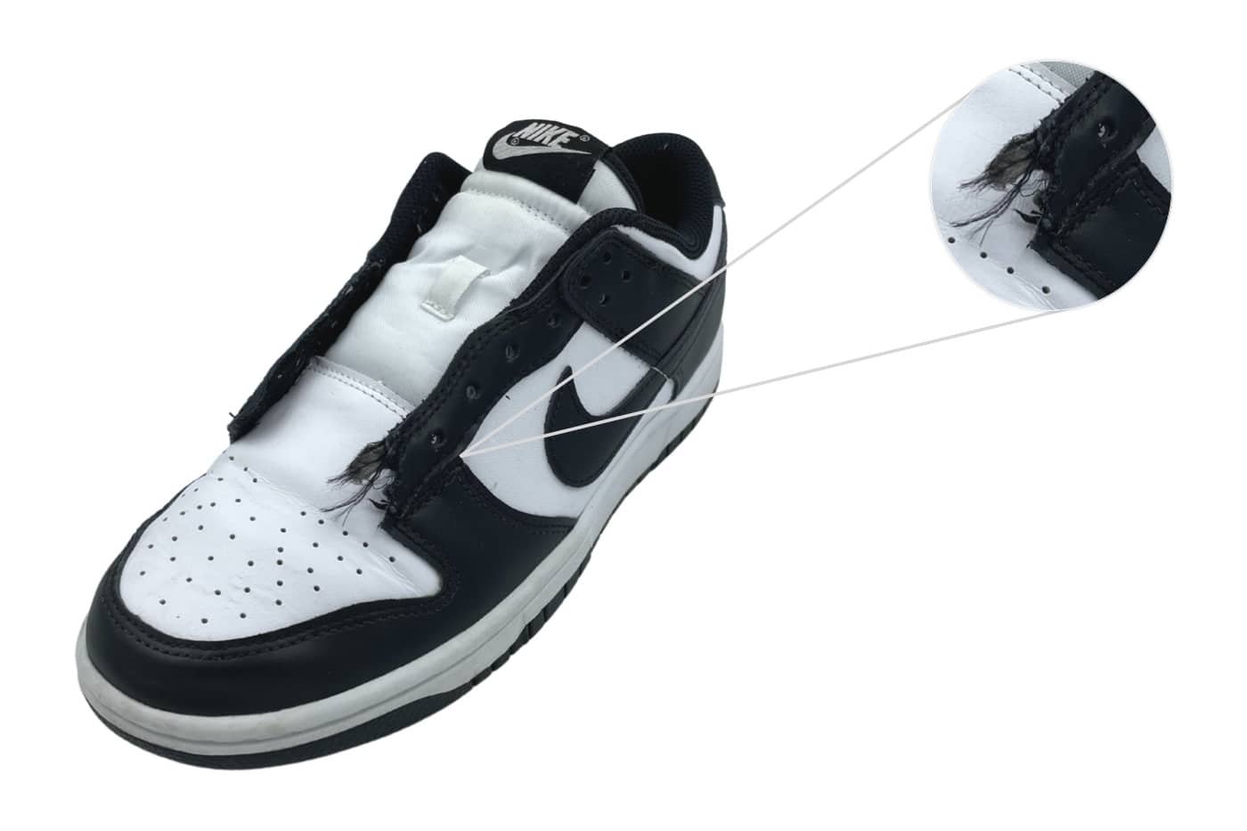 Verlaten scheepsbouw Verzending Nike Sneaker Tear Repair — SoleHeeled