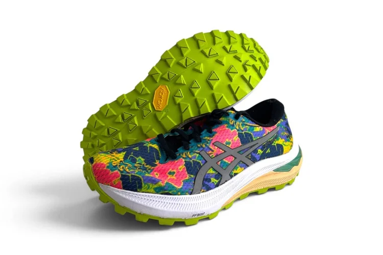 ASICS running shoes resoled with Vibram Zegama trail running soles