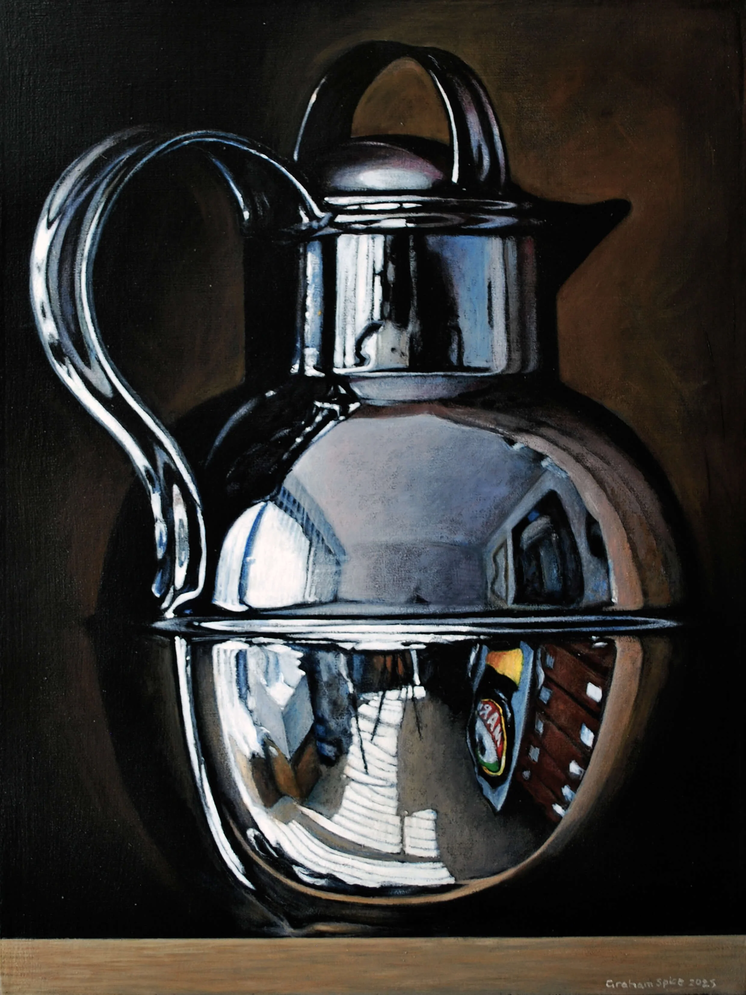Silver Jug in the Studio