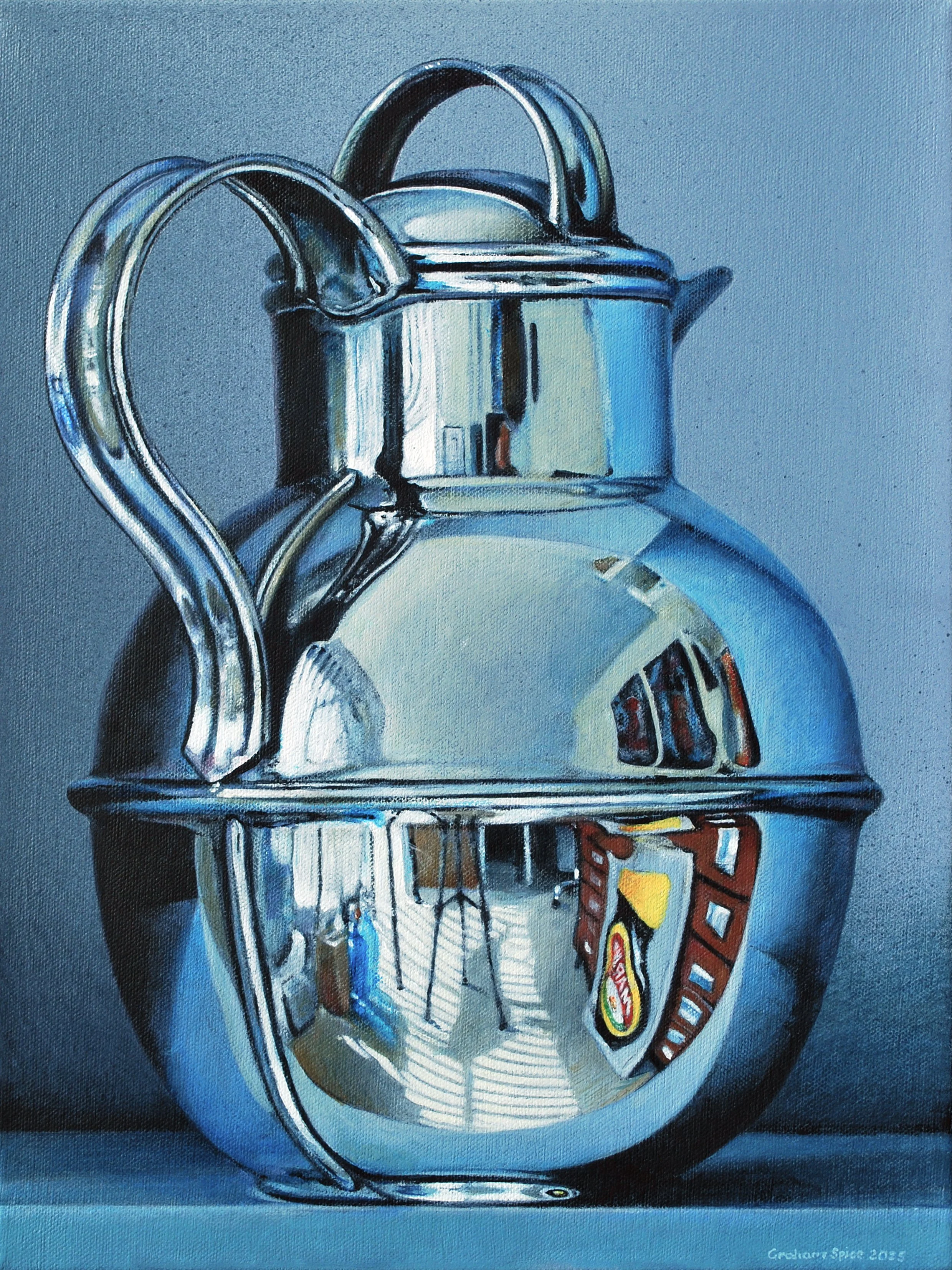 Silver Milk Jug in the Studio