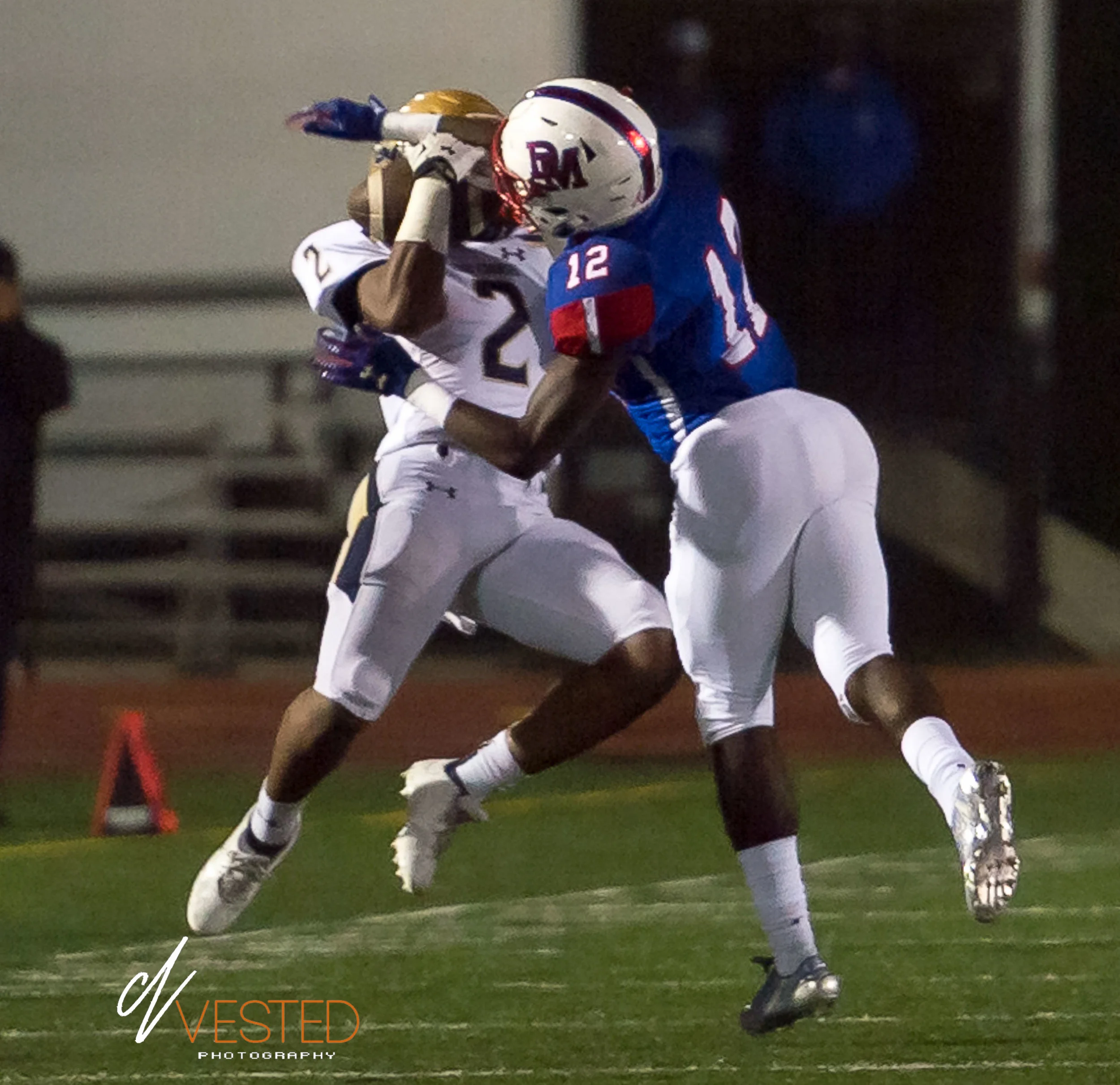 Good Counsel defeats Dematha in overtime 20-14 at the PG Sports and Learning complex (10/13/17).