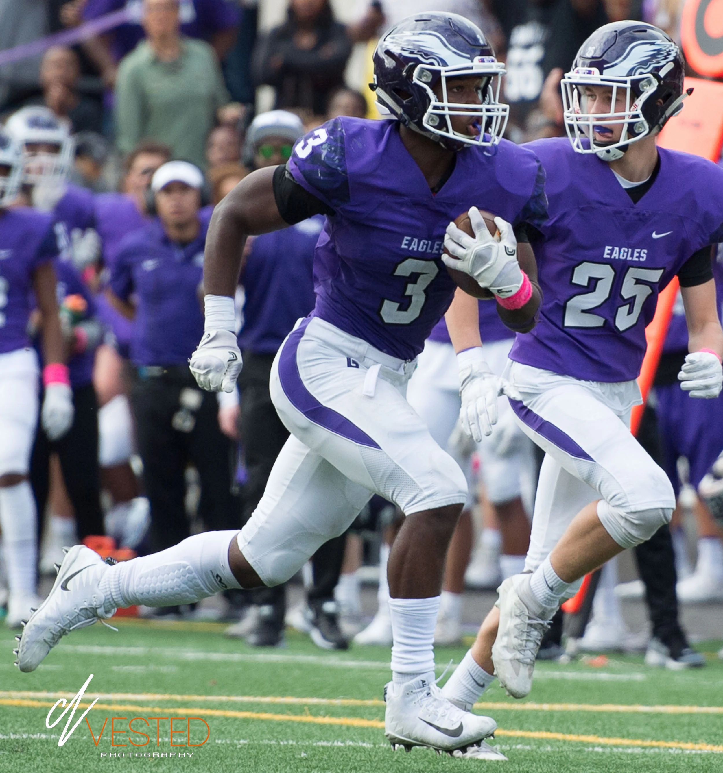 Gonzaga mauls Carroll 41-8 in a conference game (10/14/17).
