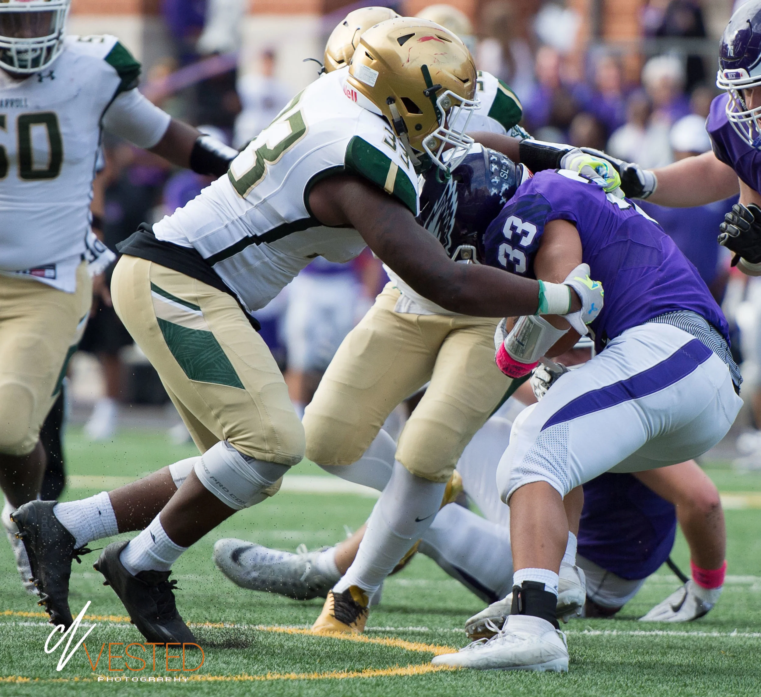 Gonzaga mauls Carroll 41-8 in a conference game (10/14/17).