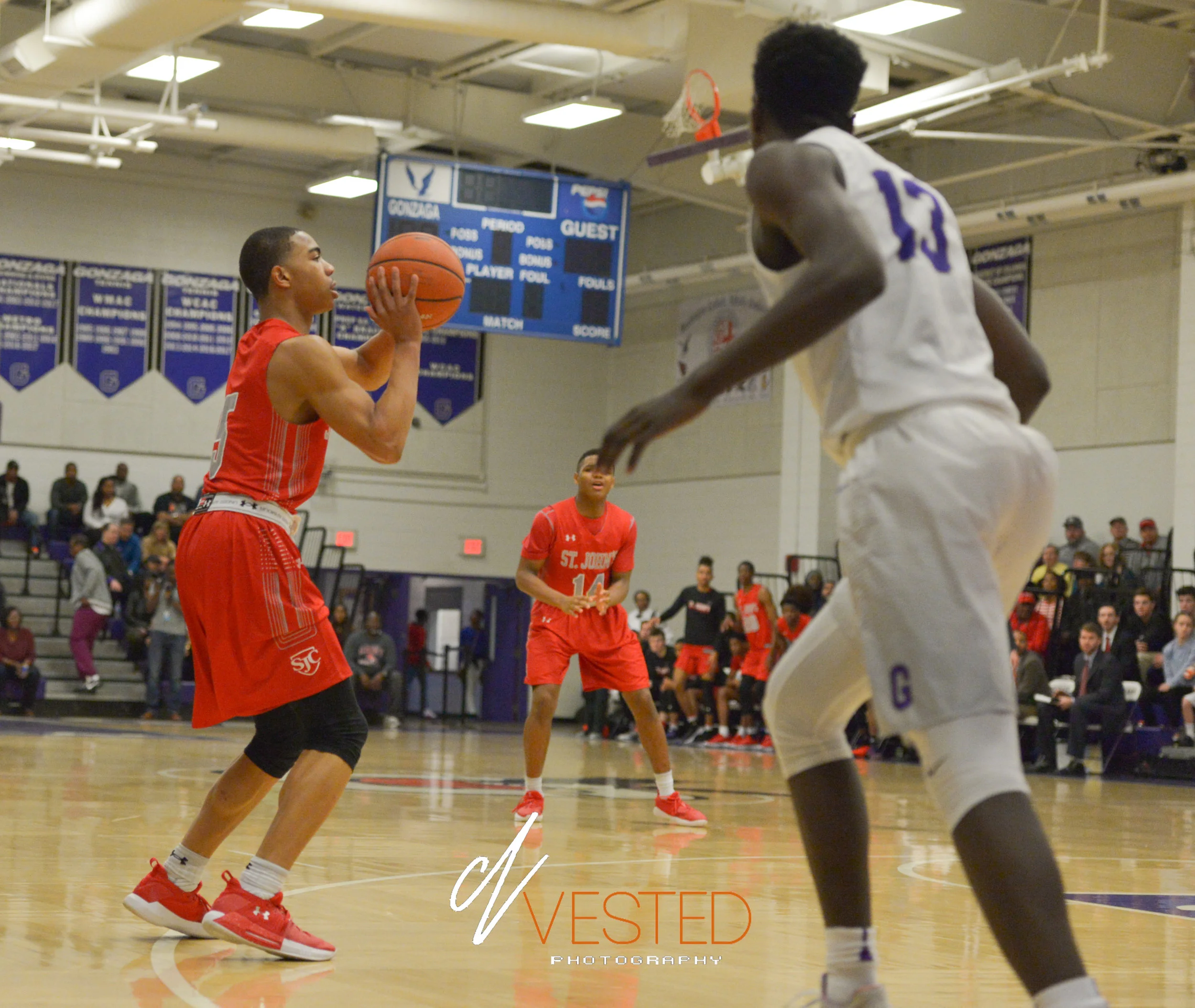Gonzaga vs St. John (1/21/18) Gonzaga won 55-50
