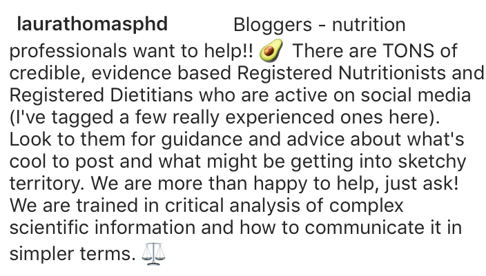 Taken from Laura Thomas PhD on Instagram