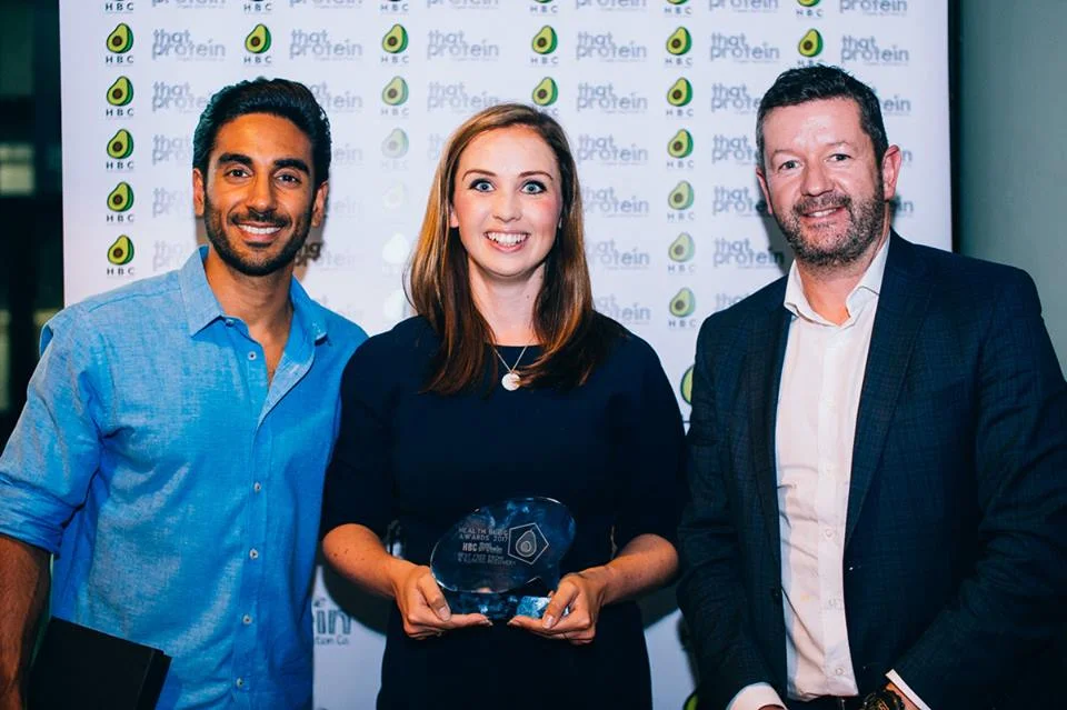 Me with judge Rupy of The Doctor's Kitchen , and founder of Free'ist Gerard McAdorey. Photo © Health Bloggers Community by Anna Rachel Photography
