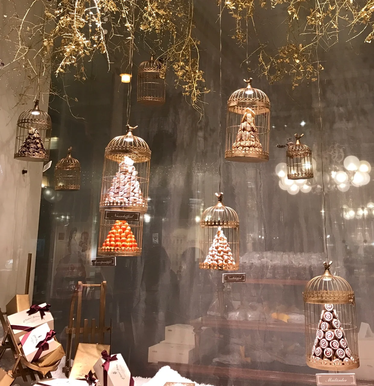 Window from, Demel, the K. und K. Hofzuckerbäcker, (Imperial and Royal) confectionary.
