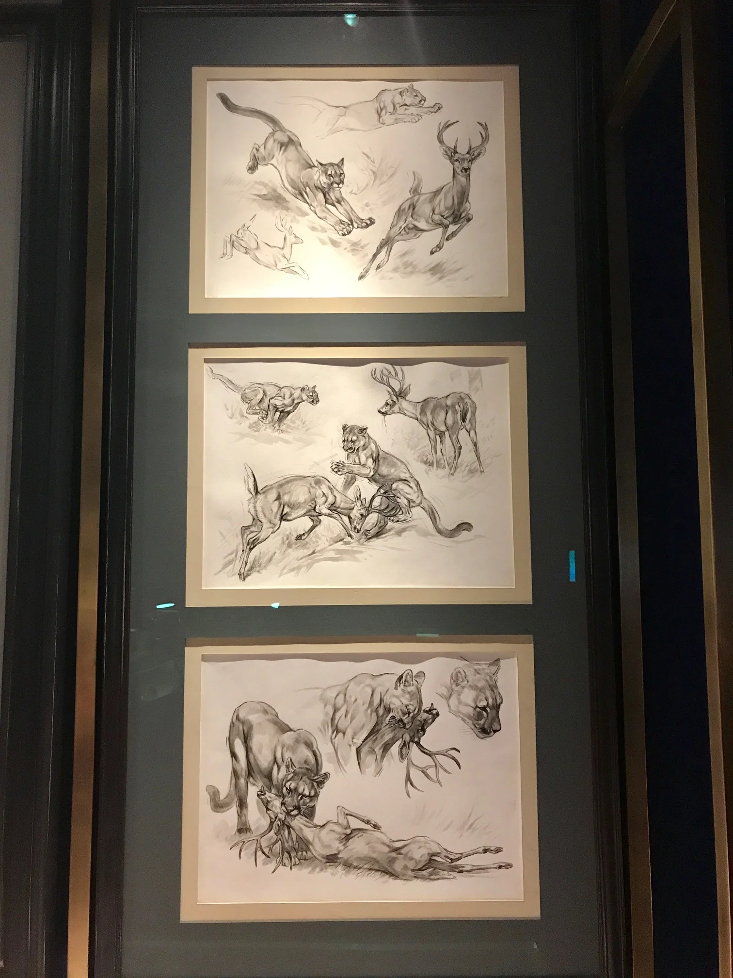 The sketches build the foundation for the paintings and although just the preparation for future work, have an incredible magnetism.&nbsp;