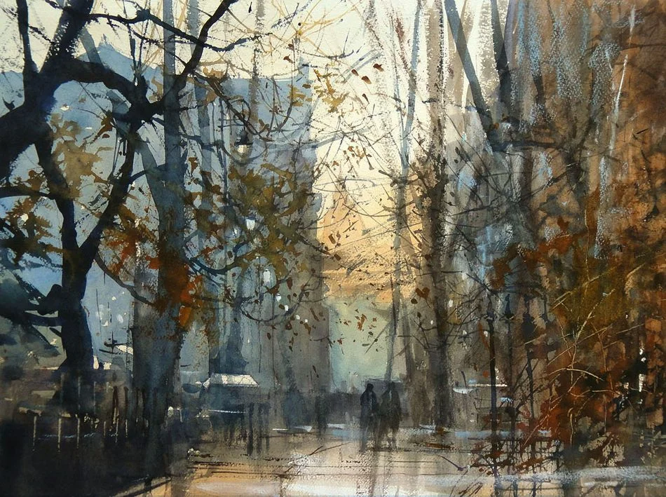 Autumn city park, 50x60 cm, unavailable