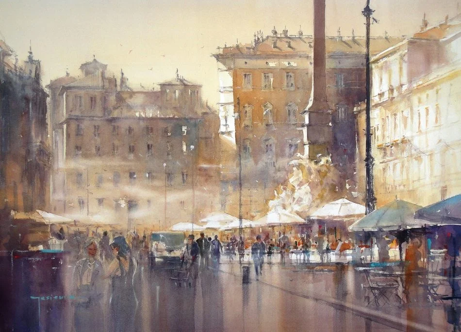 Light on Piazza Navona, 50x72, unavailable