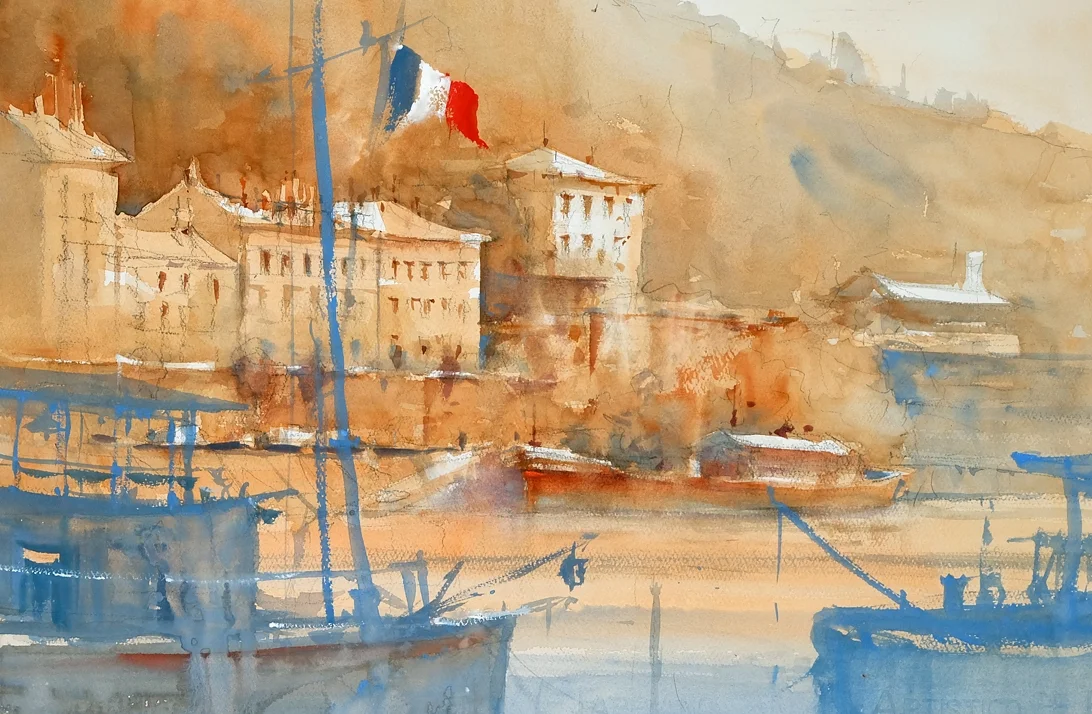 Along the Soana River. 35x53 cm, available