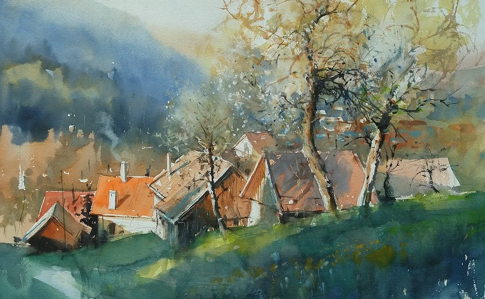 light of spring. 30x50 cm available