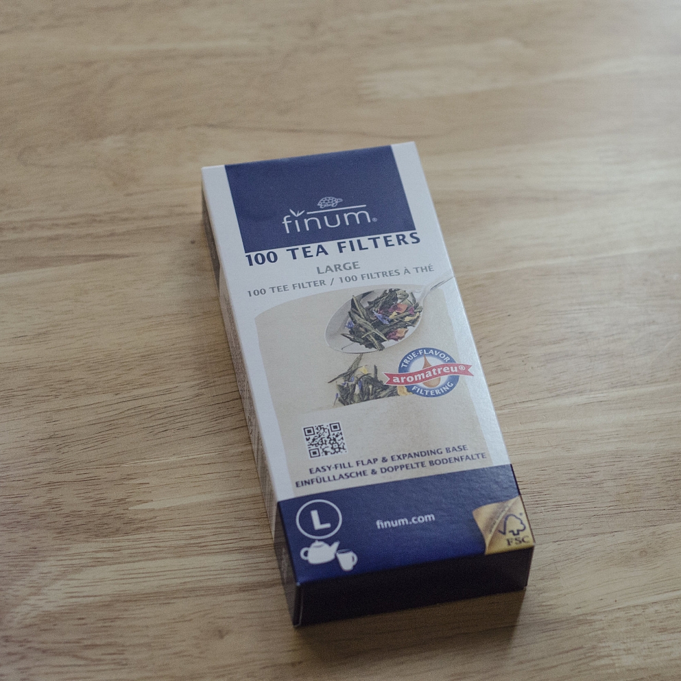 Finum paper tea filters front