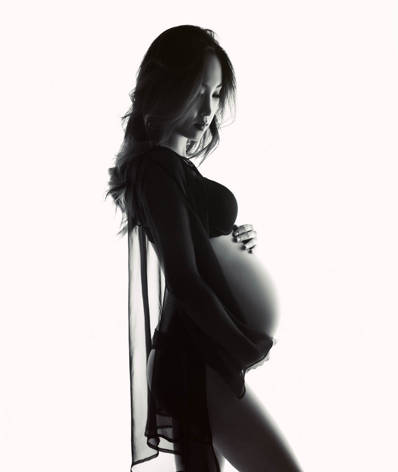 maternity silhouette photo