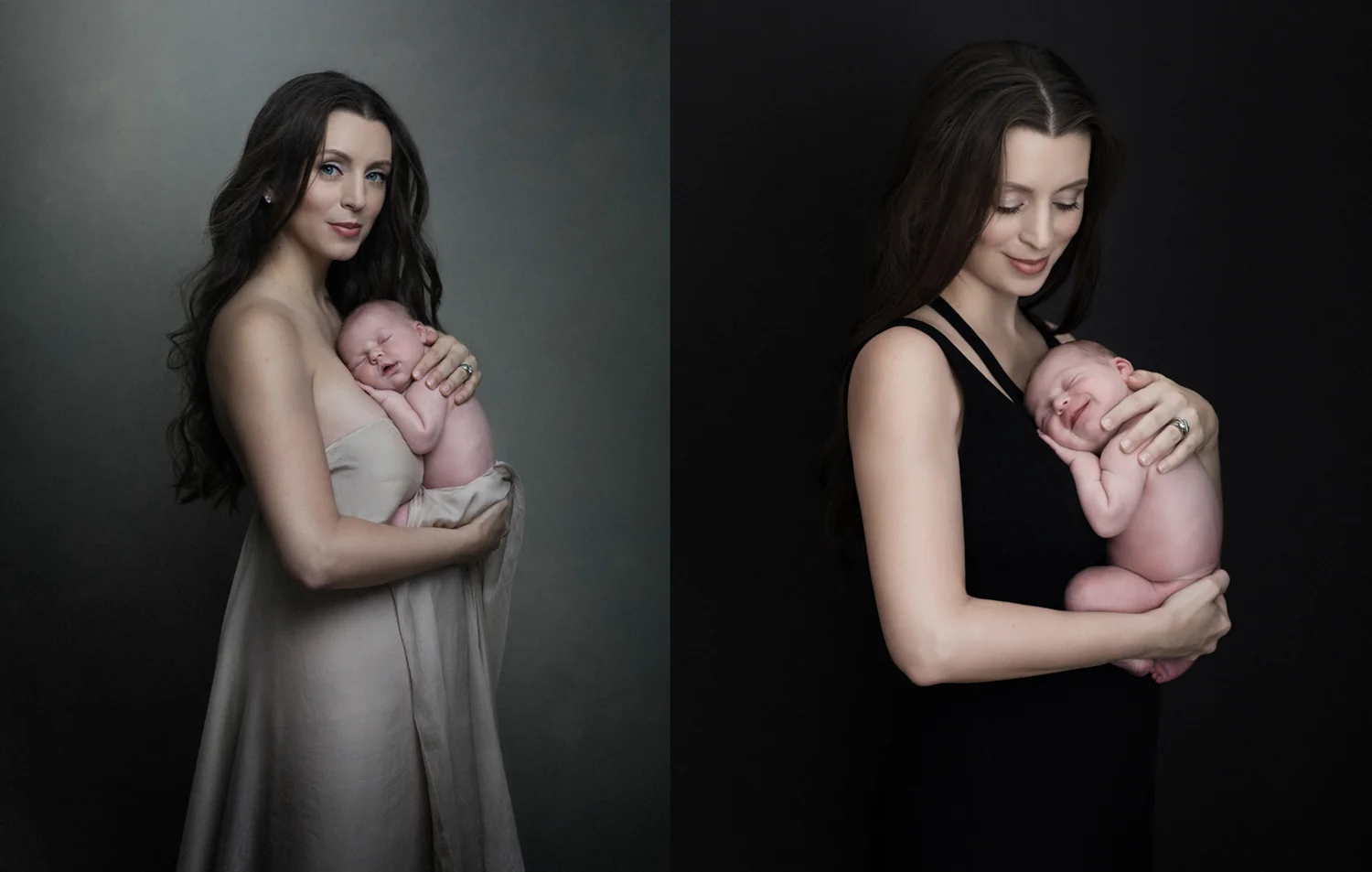 beautiful mother and baby portraits