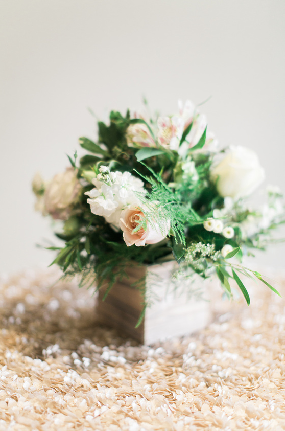 Rustic wood planters with lush garden roses and greenery I www.avenueievents.com.png