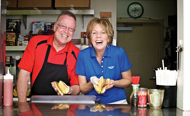 Owner Candy Parrish with her brother Steve