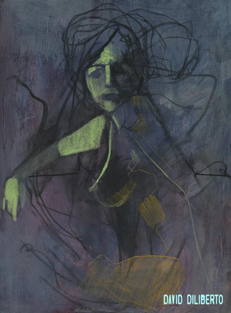  Acrylic, Ink, Charcoal on Paper  9"x12" 