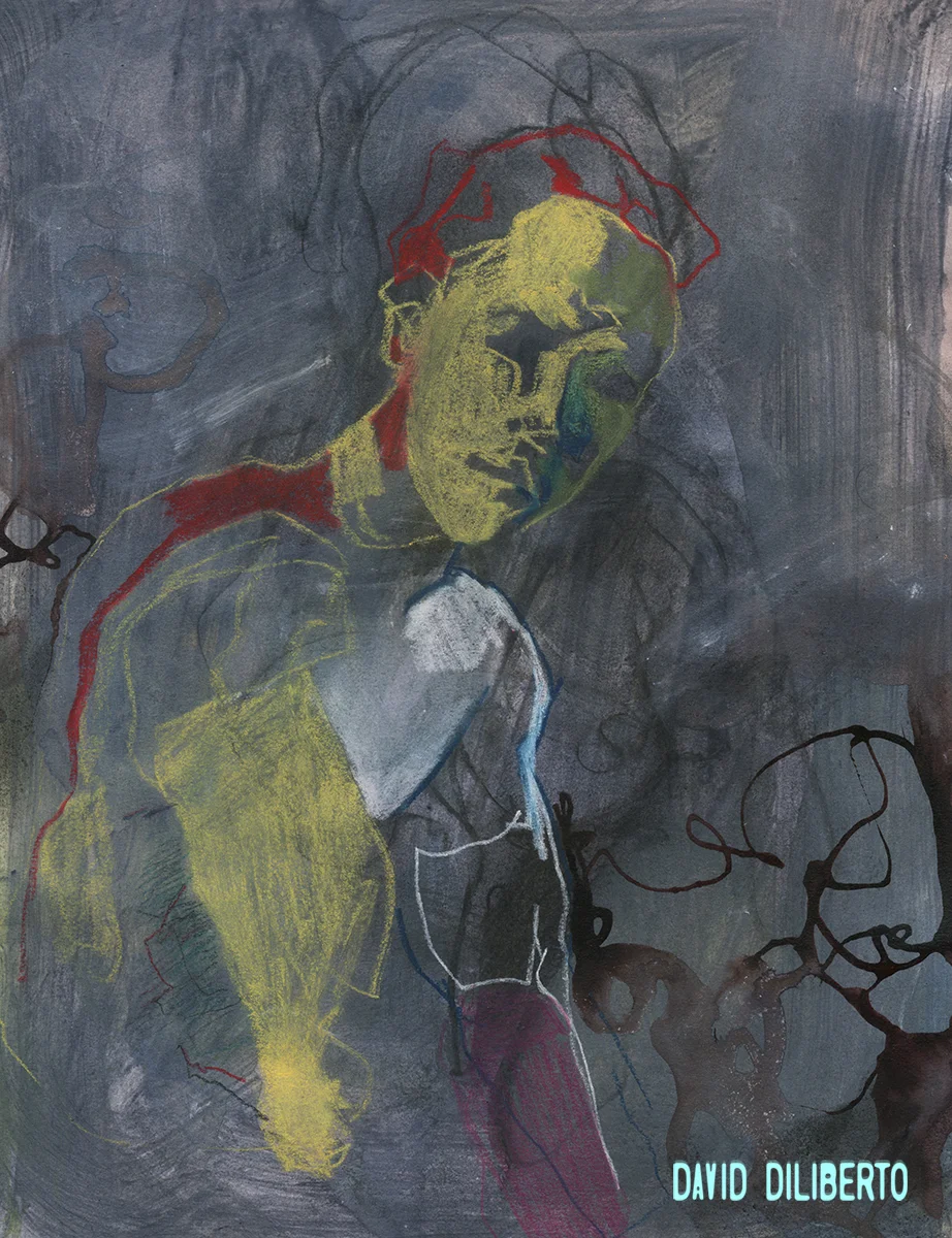  Acrylic, Ink, Charcoal on Paper  9"x12" 