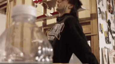 Actual video from the weird camcorder I had circa 2010. Also appreciate the reveal from behind the water bottle - drunk high school me was clearly a cinematic genius.