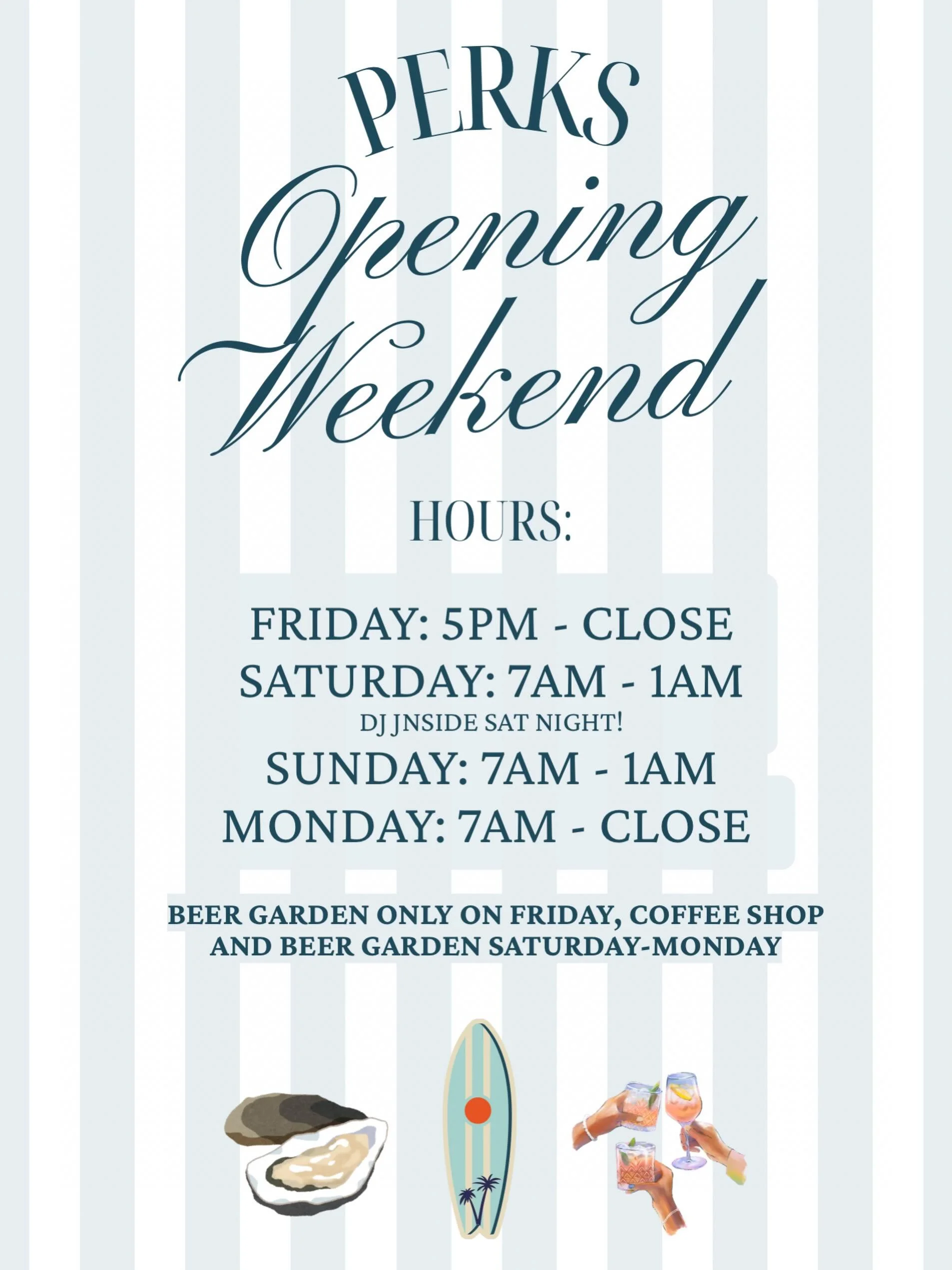 Opening weekend is here! Can&rsquo;t wait to kick off the season with you all tomorrow! 👏🏻🍻☀️ @yardsaledj will be here Saturday night and @ted_wyman_music will be playing Sunday 5-8pm!