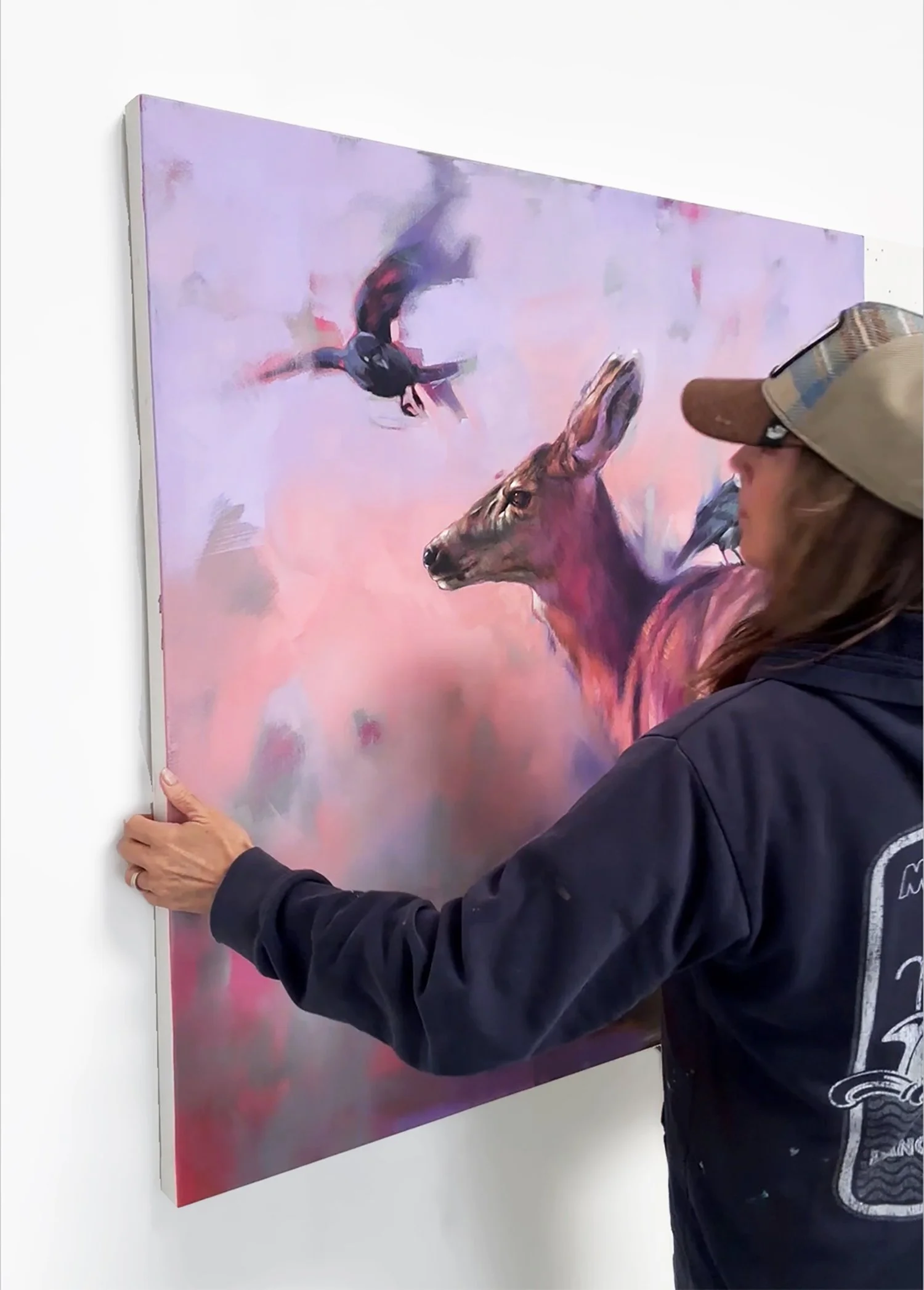 Hoover Aubade 40x40 Oil 2026 with Artist.jpg (Copy)