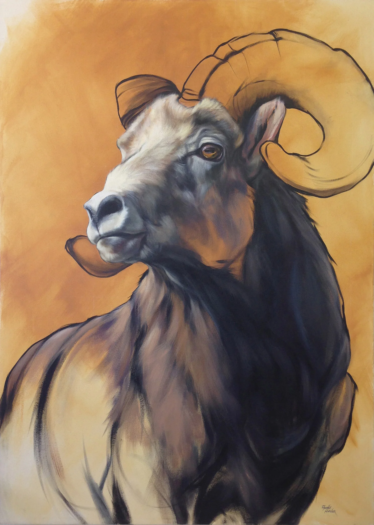 "Bighorn" | 2015 | 44" x 64" | Acrylic on canvas