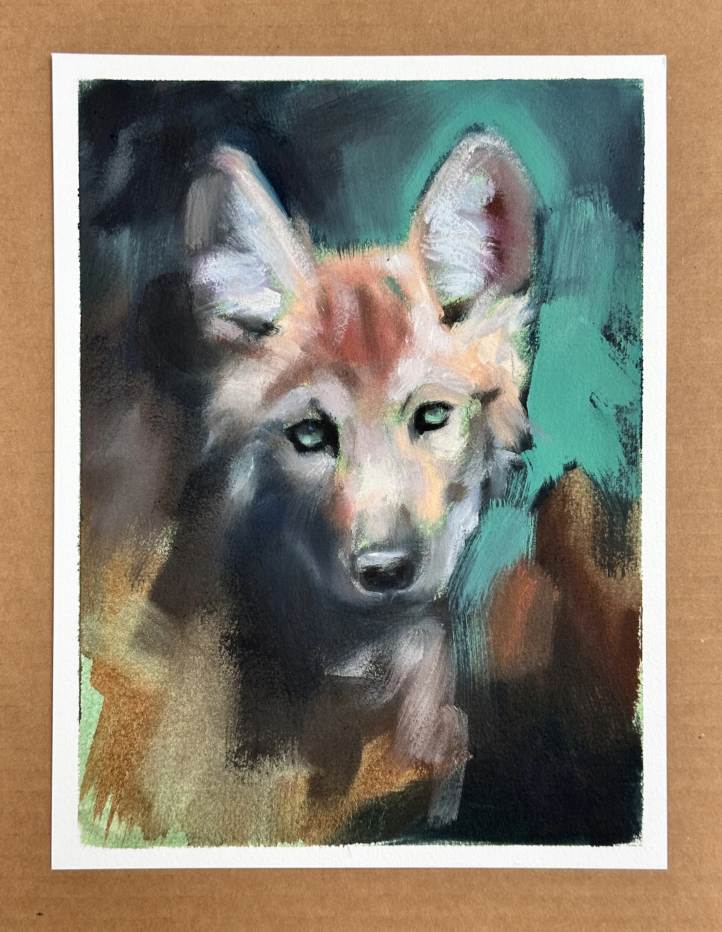 wolf pup study aimee hoover 2024 oil 9x12 D1.jpg