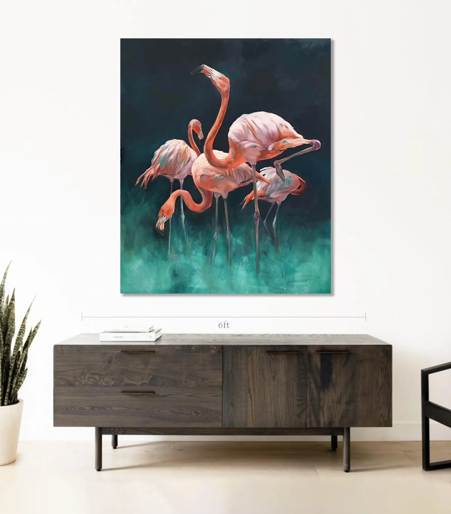 bouquet flamingo painting 2023 D6 Cred aimeehoover.jpg