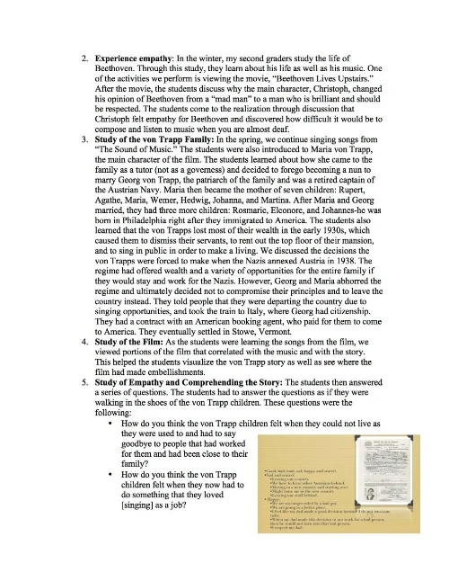 Project-Based Learning (PbL): 2nd Grade Learns about the Immigration of the von Trapp Family (page 3)