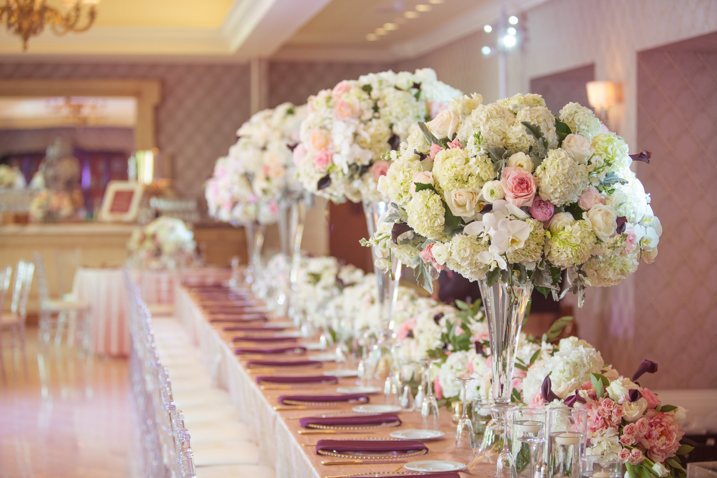 Mirrors Tableware Centerpiece  Event Wedding Banquest Rental