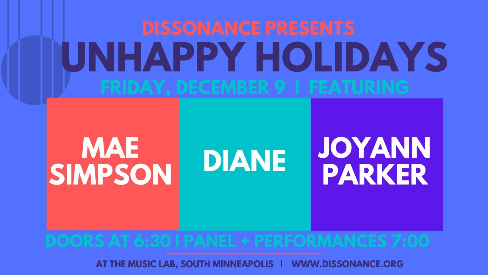 Dissonance Presents: Unhappy Holidays 2022