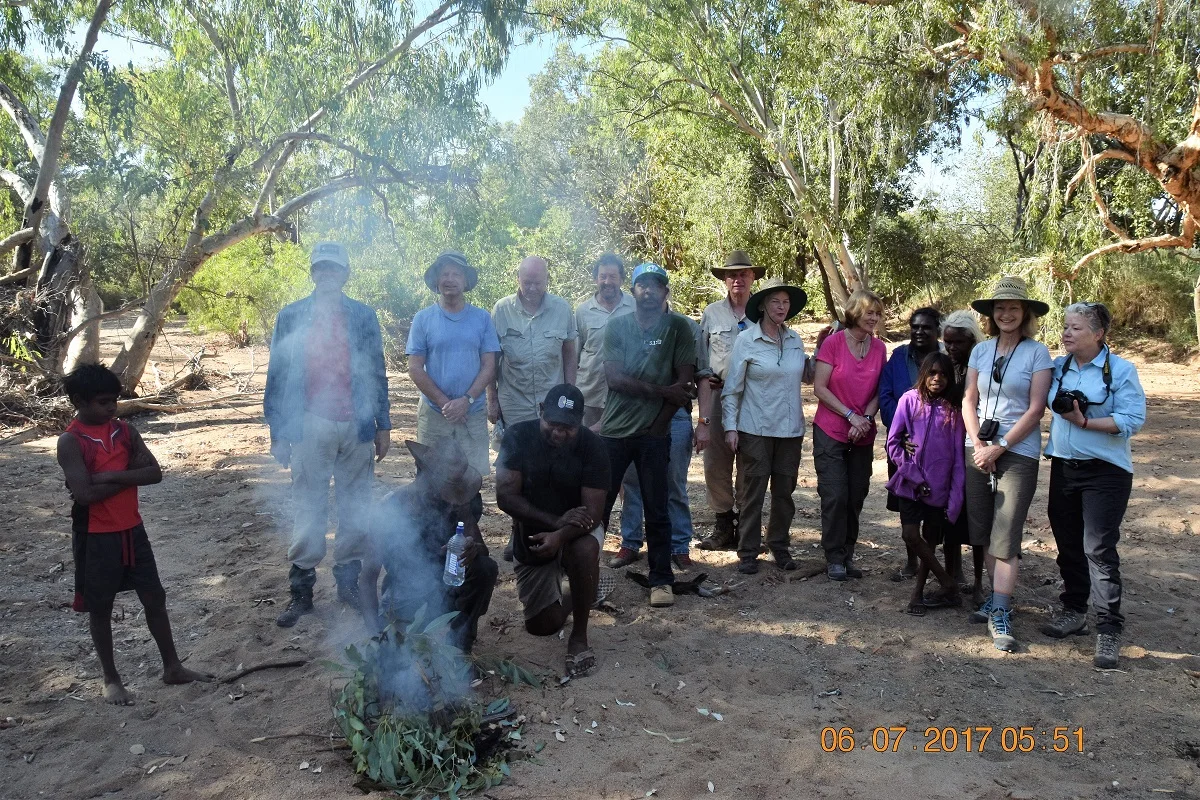 Biridu Eco Camp - Smoking Ceremony on Pigeon Creek